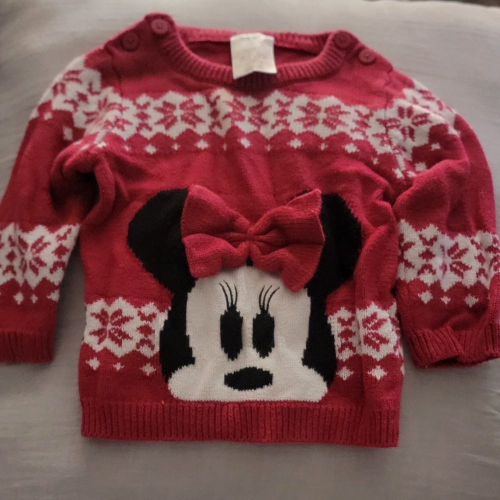 Disney Baby Holiday Minnie Mouse Sweater